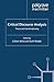 Critical Discourse Analysis: Theory and Interdisciplinarity