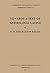 Towards a Text of 'Anthologia Latina' (Proceedings of the Cambridge Philological Society Supplementary Volume Book 5)