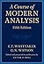 A Course of Modern Analysis