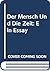 Der Mensch und die Zeit. Ein Essay