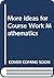 More Ideas for Coursework Mathematics by Keith Sharp