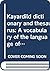 Kayardild dictionary and th...