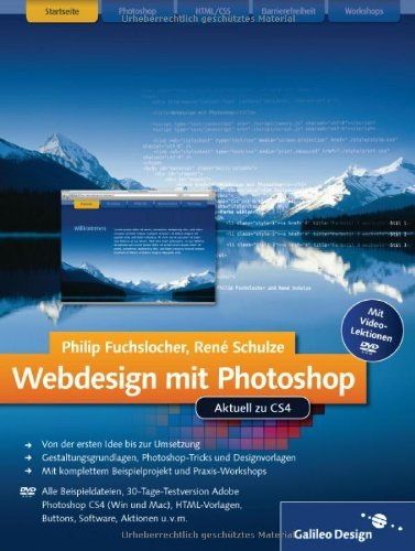 Webdesign mit Photoshop: Aktuell zu CS4 (German Edition)
