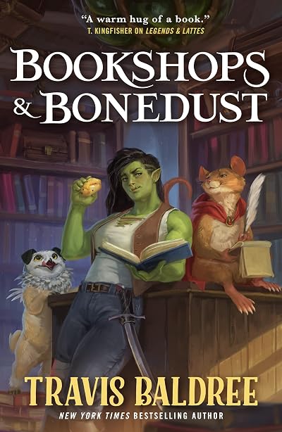 Portada de Bookshops & Bonedust, de Travis Baldree
