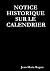 NOTICE HISTORIQUE SUR LE CA...
