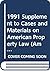 1991 Supplement to Cases and Materials on American Property Law by Sheldon F. Kurtz