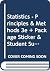 Statistics - Principles & M...