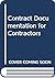 Contract Documentation for Contractors