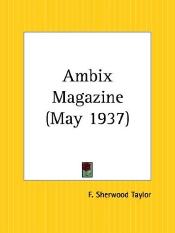 Ambix Magazine May 1937 (Paperback)