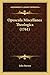 Opuscula Miscellanea Theologica (1761) (Latin Edition)