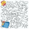 Succulent Coloring Book Marine Sea Animals, Word, Garden, Fairy, Princess, Travel, Mouse, Space, Farm, Wildlife, Airplane, Creatures, Nature and ... Book Marine Sea Animals and others Doodle)
