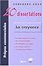 La croyance - 20 dissertations