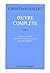 Oeuvre complète
