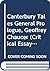 Critical Essays on Chaucer'...