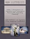 Bailey V. Richardson U.S. Supreme Court Transcript of Record with Supporting Pleadings