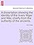 A Dissertation Shewing the ...