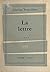 La lettre (French Edition)