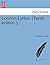 London Lyrics. (Tenth Edition.). by Frederick Locker