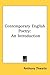 Contemporary English Poetry...