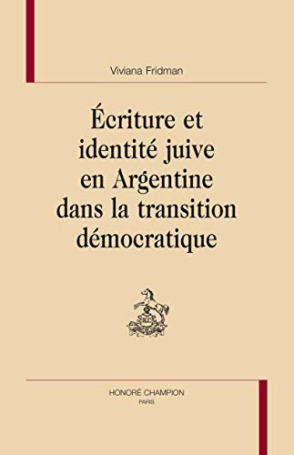 Écriture et identité juive en Argentine dans la transition démocratique (Hardcover)