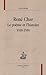 René Char - le poème et l'histoire