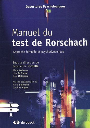 Manuel du test de Rorschach: Approche formelle et psychodynamique (Pocket Book)