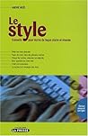 "le style ; conse...