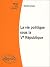 La vie politique sous la Ve République by Daniel Amson