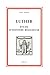 LUTHER : ETUDE D'HISTOIRE RELIGIEUSE