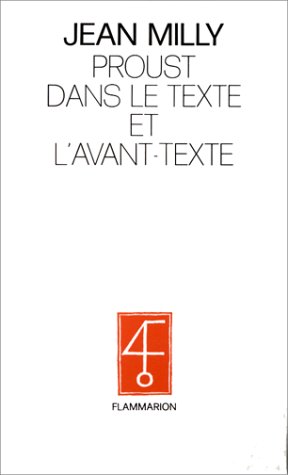 Proust dans le texte et l'avant-texte (Paperback)