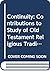 Continuity: A Contribution to the Study of the Old Testament Religious Tradition