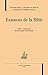 EXAMENS DE LA BIBLE