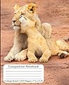 Lion and Cub Composition Notebook: Lion and Cub Composition Notebook, Cute Lion and Cub Composition Notebook, 200 7.5x9.25 College Ruled Pages