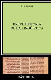 Portada de Breve historia de la lingüística, de R.H. Robins
