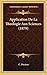 Application De La Theologie Aux Sciences (1879) by C. Docteur