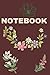 NOTEBOOK: Cute Maroon Floral Notebook Blank Lined Journal