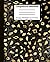 Black Leopard Print Composition Notebook: For Women and Girls | For Work, Business, Office and Home | For Middle School, High School and University | 120 7.5x9.25 Wide Ruled Pages