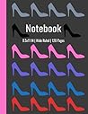Notebook: Wide Ruled, 8.5x11 Inches, 120 Pages, High Heel Shoes Cover, Matte