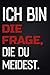 ICH BIN DIE FRAGE, DIE DU M...