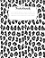 Notebook for Left-Handers: Elegant Gray Leopard