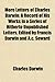 More Letters of Charles Darwin; A Record of His Works in a Series of Hitherto Unpublished Letters. Edited by Francis Darwin and A.c. Seward