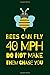 Bees Can Fly 40 MPH Do Not ...