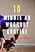 10 Minute Ab Workout Routine by Kathy Jackson