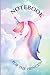 cute unicorn journal notebook gift for girls by IHSSANE EL GHAZI