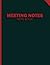 Meeting Notes Notebook by Henry Frost