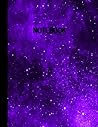 Notebook: Purple Galaxy Outer Space: Wide Ruled Notebook, 8.5x11 Inches, 120 Pages, Soft Matte Cover