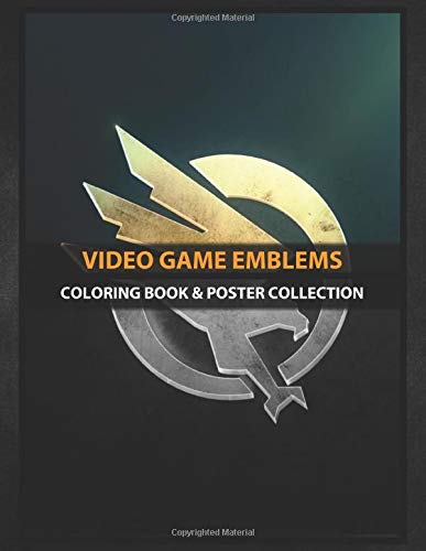 Coloring Book & Poster Collection: Video Game Emblems Global Defense Initiative Gaming (Paperback)