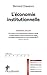 L'économie institutionnelle