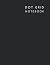 Dot Grid Notebook: Black Cover - Size (8.5 x 11 inches) 110 pages: Black Dotted Notebook/Journal