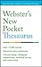 Webster's New Pocket Thesaurus